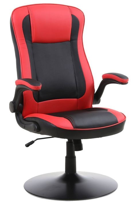 Silla Gamer con Base de Metal Rojo-0