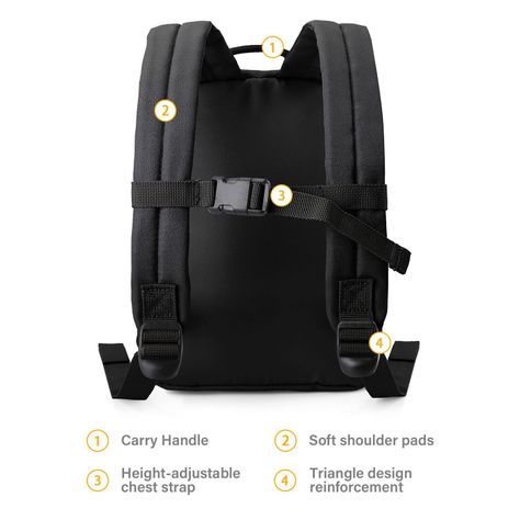 Mommore Mochila para niños LACY negro-3