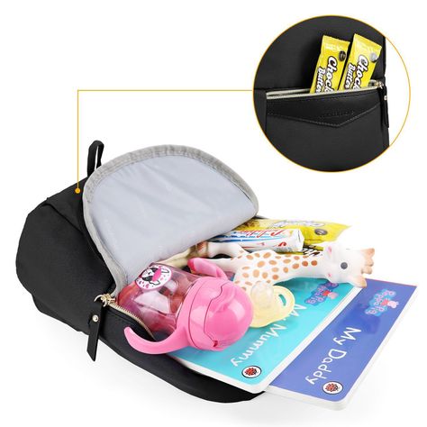 Mommore Mochila para niños LACY negro-2