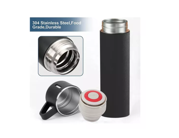 Set Termo Caliente Frio Termo Acero Inox + 3 Tazas 500 Ml-2