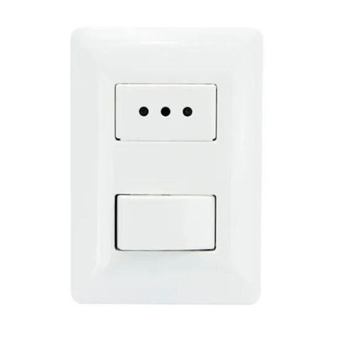 Interruptor Para Muro Combinado 250v 10a - Malik-0