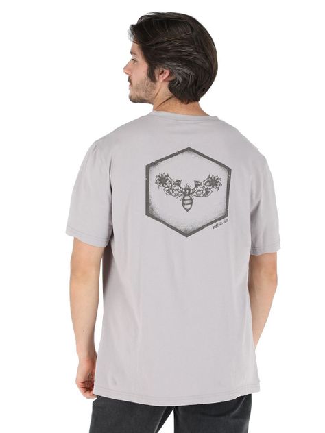 Polera Manga Corta Bombus Gris Hombre-2
