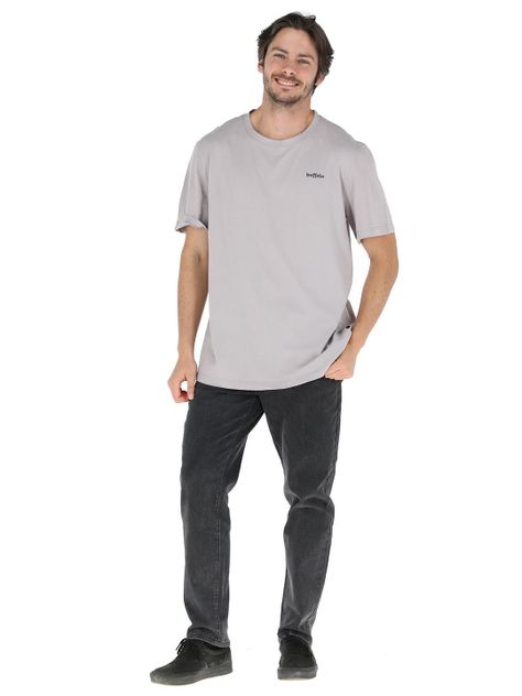 Polera Manga Corta Bombus Gris Hombre-1