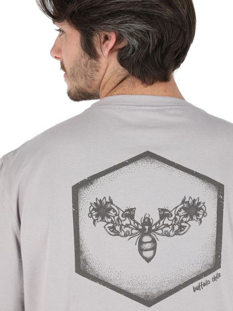 Polera Manga Corta Bombus Gris Hombre-3