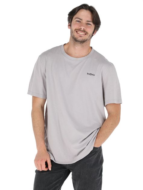 Polera Manga Corta Bombus Gris Hombre-0