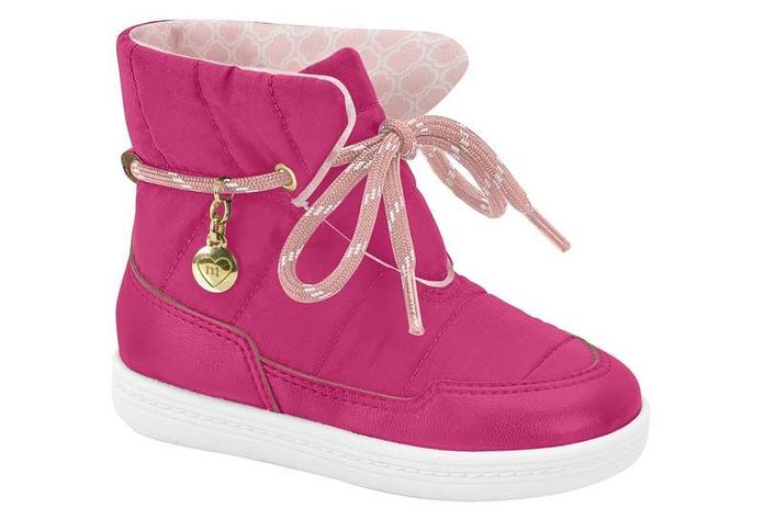Bota Molekinha Casual Nylon Pink-0