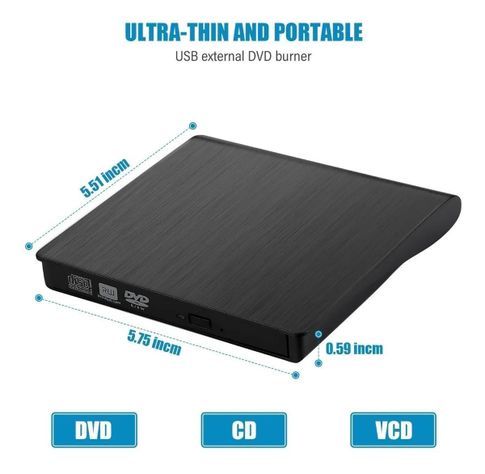 Quemador De Cd/dvd Portátil Externo Con Usb 3.0-2