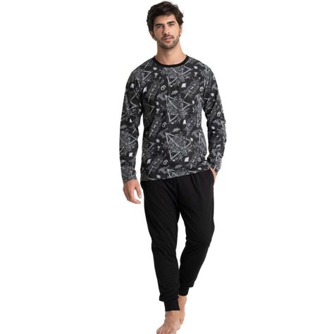 Pijama Algodón Hombre Invierno HARRY POTTER C2 Top-0