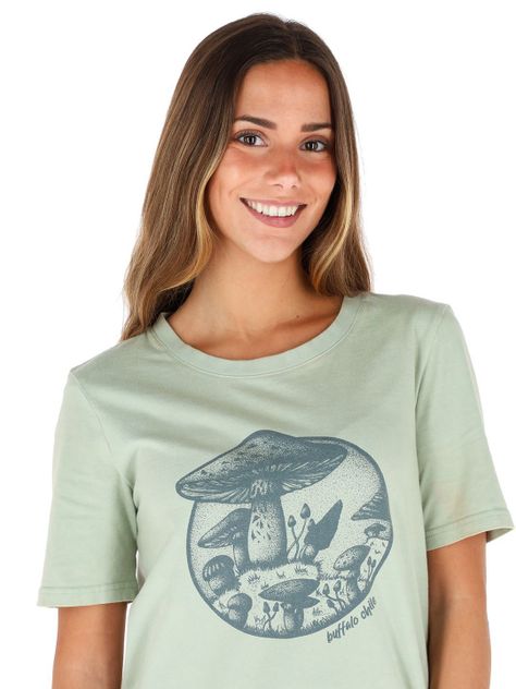Polera Manga Corta Gibba Verde Mujer-3