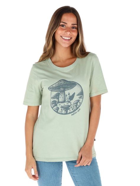Polera Manga Corta Gibba Verde Mujer-0