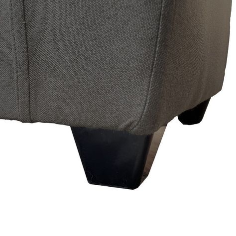 Butaca Mateo Chenille Grafito Pata Plastica 1C-3