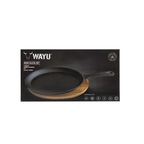 SARTEN IRON CAST BASE MADERA WAYU-2