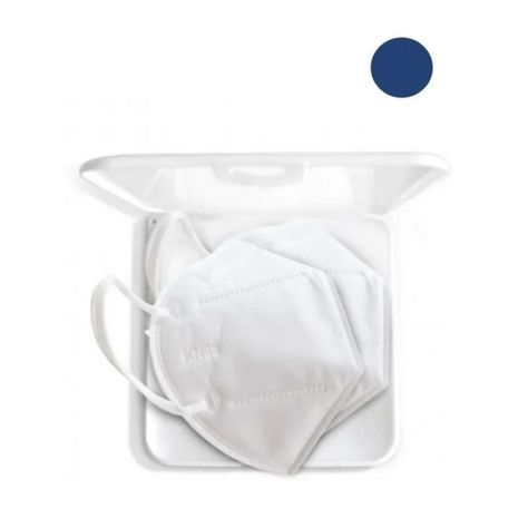 Porta Mascarilla A Prueba De Polvo Almacenamiento Azul-1