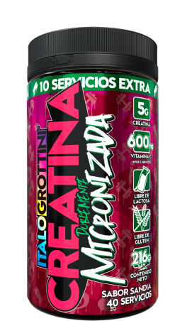 Creatina monohidratada Con Vitamina 40 Servicios  Sandia-0
