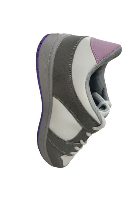 Zapatilla Urbana Niña Gris Blanco-3