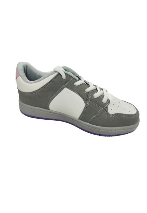 Zapatilla Urbana Niña Gris Blanco-1