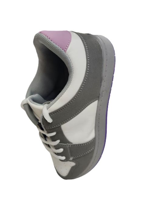 Zapatilla Urbana Niña Gris Blanco-2