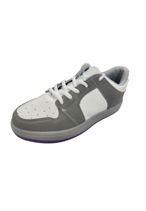 Zapatilla Urbana Niña Gris Blanco-0