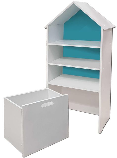 Juguetero Repisa Casa Infantil Calipso Blanca Montessori-1