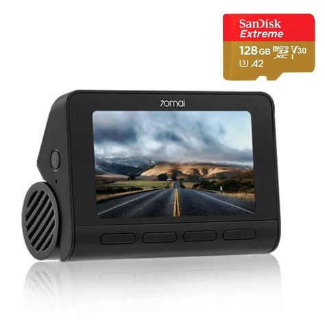 cámara para automóvil + micro sd 128GB 70mai Pro Plus A500S 1944P-1