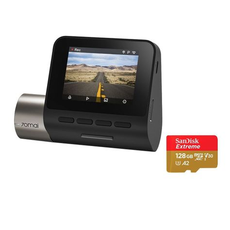 cámara para automóvil + micro sd 128GB 70mai Pro Plus A500S 1944P-0