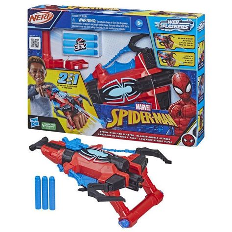 Lanzador Nerf Spider-Man dardos y agua-2