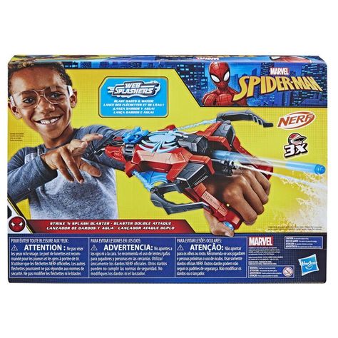 Lanzador Nerf Spider-Man dardos y agua-3