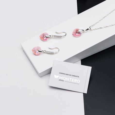 Conjunto Romance Cristales Genuinos Ligth Rose-1