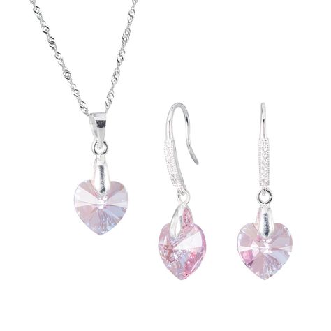 Conjunto Romance Cristales Genuinos Ligth Rose-0