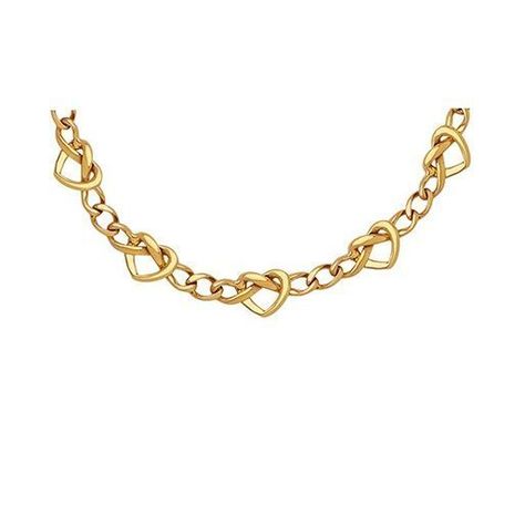 Collar Baño Oro Amarillo 18 Kilates Corazón Grumet-0