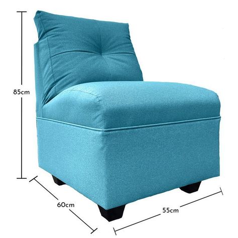 Par Butacas Mateo Chenille Turquesa Pata Plastica 1C-4