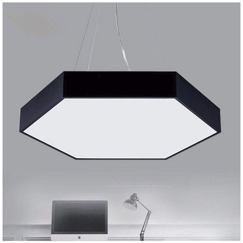 Lámpara Colgante LED Hexagonal Cerrada 48W Sudeep-6
