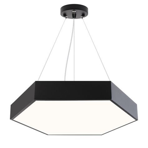 Lámpara Colgante LED Hexagonal Cerrada 48W Sudeep-0