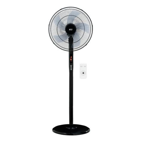 VENTILADOR 16" PIE 72W TIMER/CONTROL PLASTICO NEGR-0