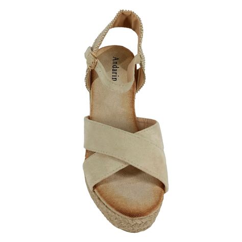 Sandalias de Mujer Taco Chino MS022 Beige-2