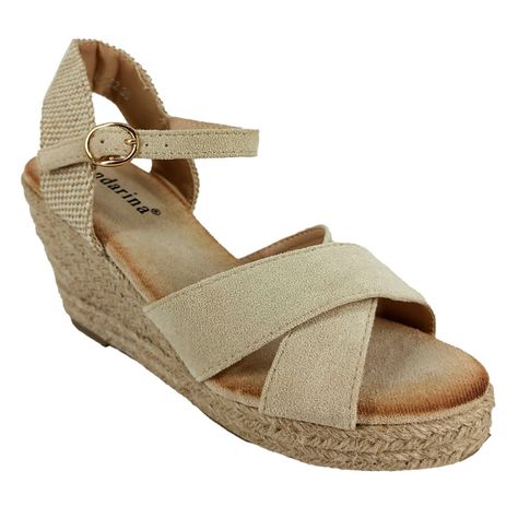 Sandalias de Mujer Taco Chino MS022 Beige-1