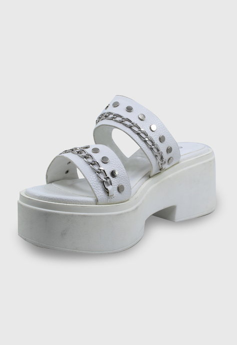 Sandalia Ivette blanco Stylo Shoes-1