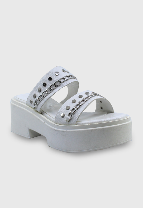 Sandalia Ivette blanco Stylo Shoes-2