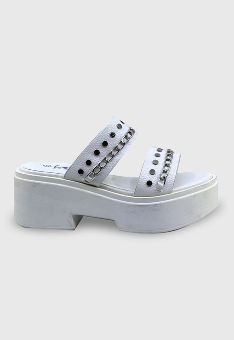 Sandalia Ivette blanco Stylo Shoes-0
