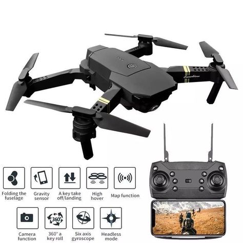 Dron 4k Ultra Hd Doble Cámara  Control Remoto Wifi-3