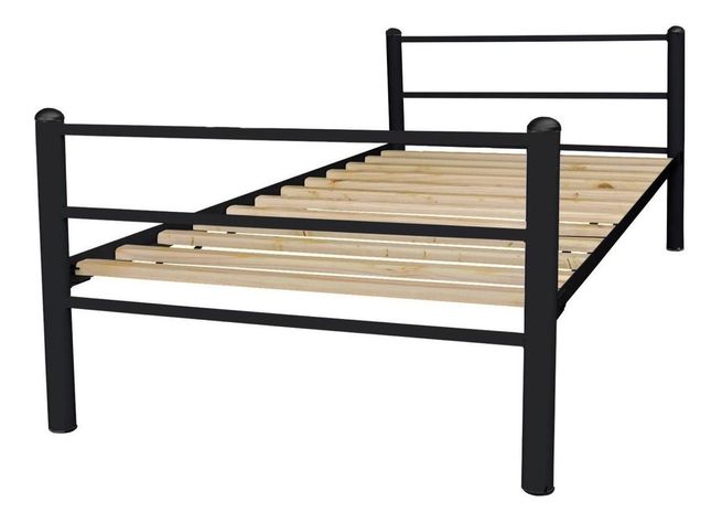 Cama Económica 1.5 Plaza Negro-0
