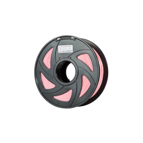 Filamentos PLA Impresión 3D 1.75mm 1kg RoHS Color Pink -0