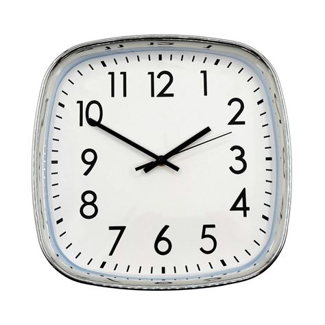 Reloj Pared Mural Cuadrado 31cm Pvc-0