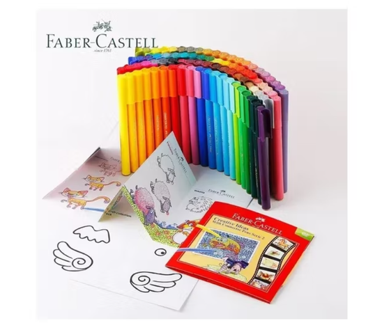 MARCADORES FABER CASTELL 50 COLORES CONECTOR BALDE-1