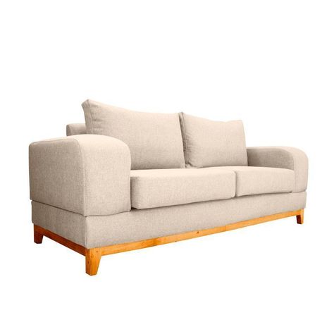 Sofá Basalto Felpa Beige 3 Cuerpos-2