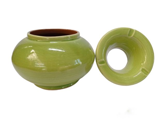 CENICERO VERDE CLARO SERGHINI 20 CM-2