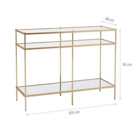Arrimo de Vidrio Dorado 105 cm-2