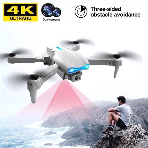 Dron 3 Baterías 4k Doble Cámara Wifi Plegable Bolso Recargable Via Usb-4