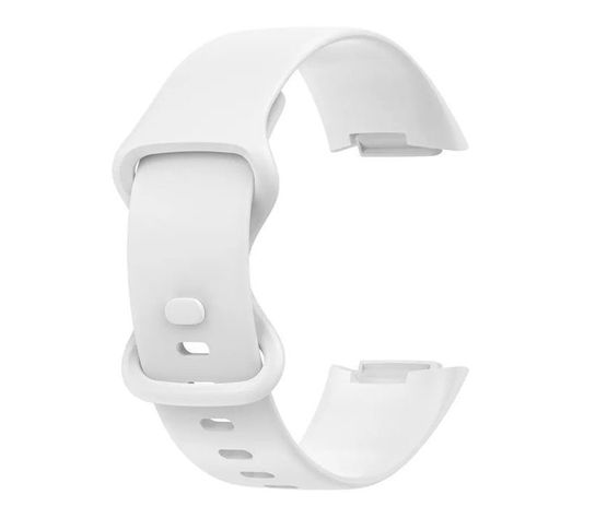 Correa Silicona Compatible Fitbit Charge 5  23mm Blanco-0