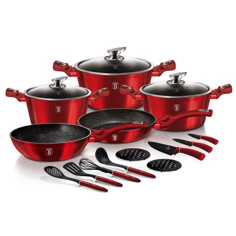 BATERIA DE COCINA PREMIUM 17 PIEZAS ALEMANA-0